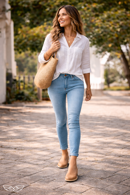 Pump Lilly Women's 100% Genuine Leather Slip On Pump Vellies